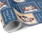 白いクリスマスの夢 ラッピングペーパー (ロールコーナー)