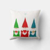 白いクリスマスの小人 クッション (裏面)