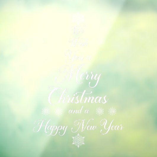 白いクリスマスの窓の音が聞こえてきたら ウィンドウサイン (シート3)