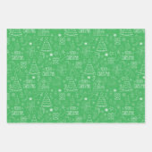 白いクリスマスの輪郭を淡々と御覧 ラッピングペーパーシート (正面)