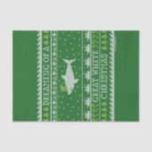 白いクリスマスの醜素晴らしいセーターの夢を見ながら 薄葉紙 (正面)