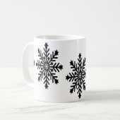 白いクリスマスの雪 コーヒーマグカップ (正面左)