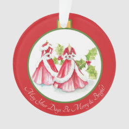 白いクリスマスの飾りの夢 オーナメント