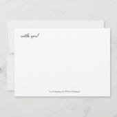 白いクリスマスをあなたと夢見る招待状 招待状 (裏面)