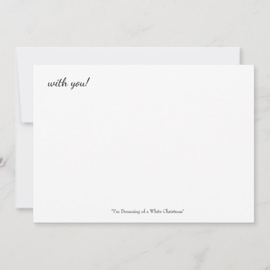 白いクリスマスをあなたと夢見る招待状 招待状 (裏面)