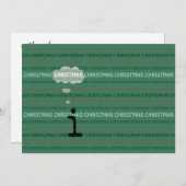 白いクリスマスをあなたと夢見る招待状 招待状 (正面/裏面)