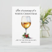 「白いクリスマスを夢見て..」ホリデーカード シーズンカード (スタンド正面)