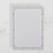 白いクリスマスカーリークのクリスマスツリー シーズンカード (正面/裏面)