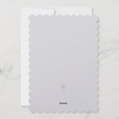 白いクリスマスカーリークのクリスマスツリー シーズンカード (裏面)