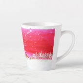 白いクリスマスコーヒーカップの夢を見る カフェラテマグ (右)