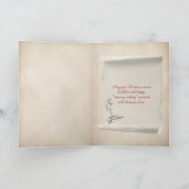 白いクリスマスツリーと音楽 シーズンカード (内部)