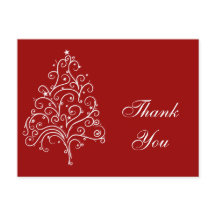 白いクリスマスツリーを赤に付ける