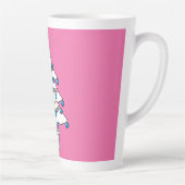 白いクリスマスツリー カフェラテマグ (右)