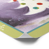 白いクリスマスツリー ポスター (角)