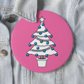 白いクリスマスツリー 缶バッジ (インサイチュ)