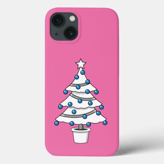白いクリスマスツリー Case-Mate iPhoneケース (裏面)