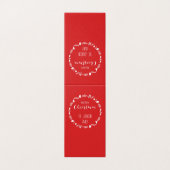 白いクリスマスデコ離れー折りカード付き赤いクリスマス (外部フラット)