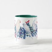 白いクリスマスパロッツ マグカップ (中央)
