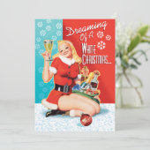 白いクリスマスパーティの招待状の夢 招待状 (スタンド正面)