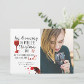 白いクリスマスフォトカードの夢 シーズンカード (スタンド正面)