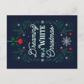 白いクリスマスポストカードの夢 シーズンポストカード (正面)
