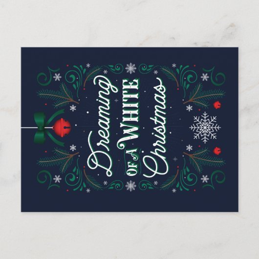 白いクリスマスポストカードの夢 シーズンポストカード (正面)
