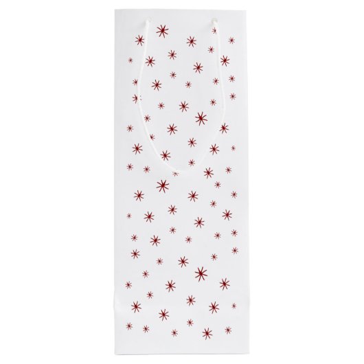 白いクリスマスワインキャットおもしろいの夢を見る ワインギフトバッグ (裏面)