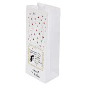 白いクリスマスワインキャットおもしろいの夢を見る ワインギフトバッグ (正面アングル)