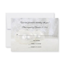 白いクリスマス冬の結婚式