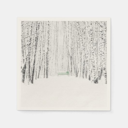 白いクリスマス物語 スタンダードカクテルナプキン (正面)