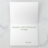 白いクリスマス猫 カード (内部)