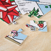白いクリスマス猫 ジグソーパズル (側面)