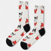 白いクリスマス猫 ソックス (左)