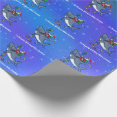 白いクリスマス素晴らしの夢 ラッピングペーパー (角)