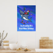 白いクリスマス素晴らしポスターの夢を見る ポスター (キッチン)