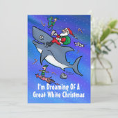 白いクリスマス素晴らし漫画カードの夢を見る シーズンカード (スタンド正面)