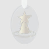 白いクリスマス オーナメント (正面)