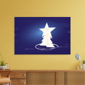 白いクリスマス キャンバスプリント (インサイチュ (リビング))