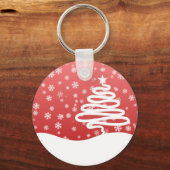 白いクリスマス キーホルダー (正面)
