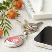 白いクリスマス キーホルダー (側面)