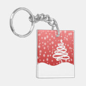 白いクリスマス キーホルダー (正面左)