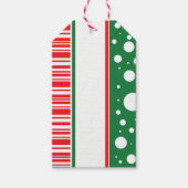 白いクリスマス ギフトタグ (正面)