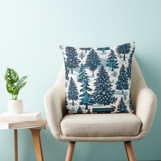 白いクリスマス クッション (椅子)