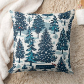 白いクリスマス クッション (ブランケット)