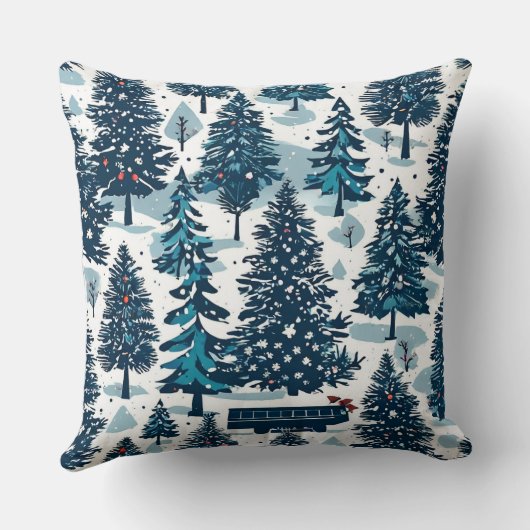 白いクリスマス クッション (裏面)