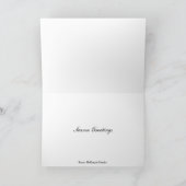 白いクリスマス シーズンカード (内部)