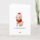 白いクリスマス シーズンカード (裏面)