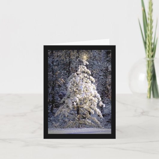 白いクリスマス シーズンカード (正面)