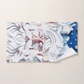 白いクリスマス バスタオルセット (ハンドタオル)