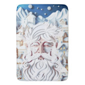 白いクリスマス バスマット (正面縦)